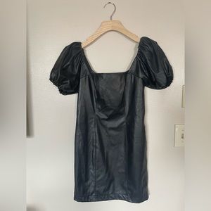 NWT Miami Mini Leather Dress Miami Size Small Black